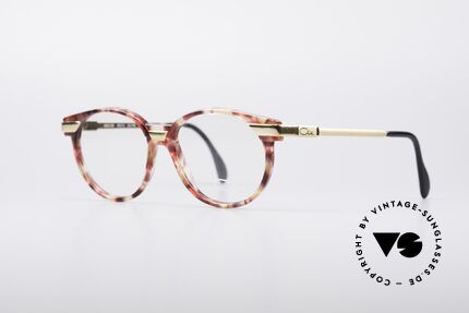Cazal 338 Kleine Runde Vintage Brille, kreative & zugleich dezente Kolorierung des Rahmens, Passend für Herren und Damen
