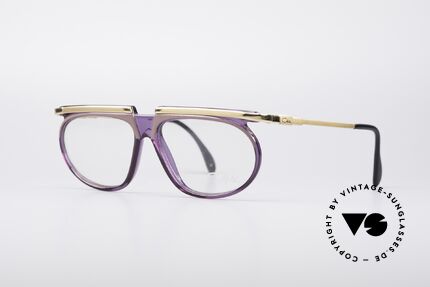 Cazal 335 90er Hip Hop Vintage Brille, Kunststoff-Rahmen mit auffälligem Metallsteg, Passend für Herren und Damen