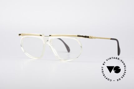 Cazal 335 90er Hip Hop Vintage Brille, Kunststoff-Rahmen mit auffälligem Metallsteg, Passend für Damen