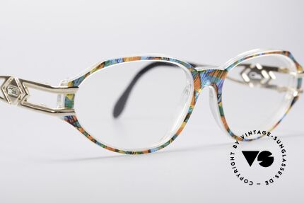 Cazal 356 90er Vintage Designerbrille, die Fassung (LARGE Größe 56/17) ist beliebig verglasbar, Passend für Damen