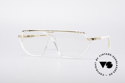 Cazal 344 Kristall Hip Hop Brille, vintage Cazal Designer-Brillenfassung von 1989/90, Passend für Herren und Damen