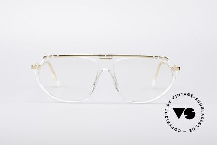 Cazal 344 Kristall Hip Hop Brille, kristallklarer Rahmen (typisch für die 300er Serie), Passend für Herren und Damen