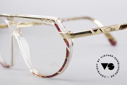 Cazal 344 Hip Hop Kristall Brille, passendes Accessoire zu jedem 90er Hip-Hop Outift, Passend für Herren und Damen