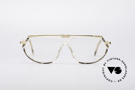 Cazal 344 Old School Kristall Brille, vintage Cazal Designer-Brillenfassung von 1989/90, Passend für Damen