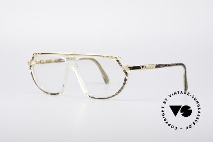 Cazal 344 Old School Kristall Brille, verziert mit Farben, Mustern und div. Applikationen, Passend für Damen