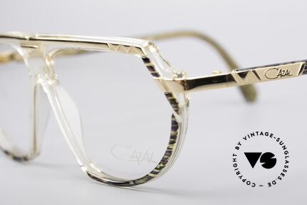 Cazal 344 Old School Kristall Brille, passendes Accessoire zu jedem 90er Hip-Hop Outift, Passend für Damen