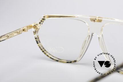 Cazal 344 Old School Kristall Brille, Rahmen (KLEINE Gr. 57/12) ist beliebig verglasbar, Passend für Damen
