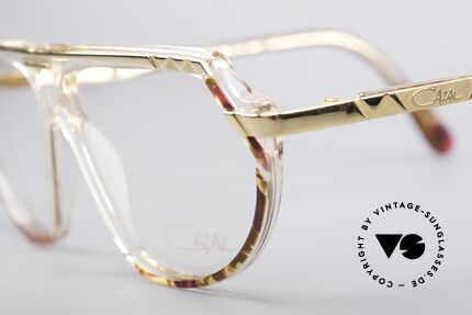 Cazal 344 Old School Kristall Brille, passendes Accessoire zu jedem 90er Hip-Hop Outift, Passend für Damen