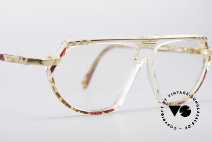 Cazal 344 Old School Kristall Brille, KEINE RETROBRILLE, sondern ein altes ORIGINAL!, Passend für Damen