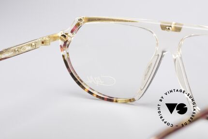 Cazal 344 Old School Kristall Brille, Rahmen (KLEINE Gr. 57/12) ist beliebig verglasbar, Passend für Damen