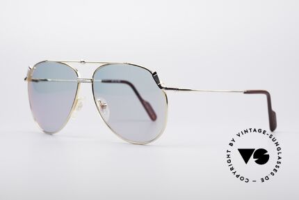 Alpina PG 902 Vintage Golf Sonnenbrille, zudem ein kleiner Golfball oberhalb der Brücke, Passend für Herren