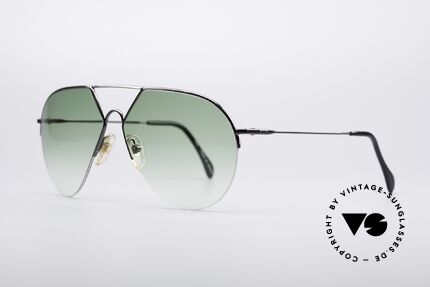 Alpina TR3 Style 80er Pilotensonnenbrille, Top-Tragekomfort; da sehr leicht (halb-rahmenlos), Passend für Herren