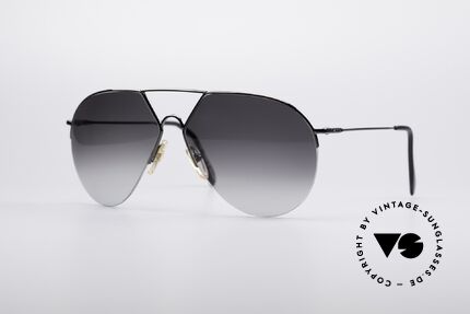 Alpina TR3 Style 80er Pilotensonnenbrille, halb-rahmenlose Alpina Fassung (ähnlich der TR3), Passend für Herren