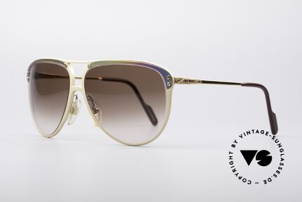 Alpina M3 Titanium Vintage Brille, gold mattierter Acetat-Rahmen mit Titanium-Blende, Passend für Damen