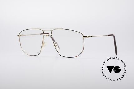 Alpina FM69 90er Vintage Metallfassung, große Alpina Metall-Brillenfassung aus den 90ern, Passend für Herren