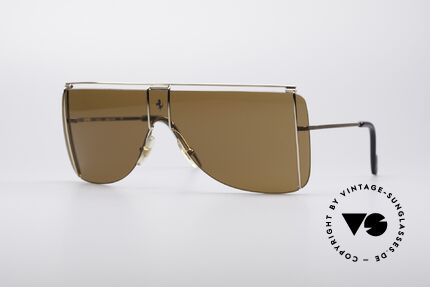 Ferrari F20 90er Sport Sonnenbrille, 90er Luxus Sport-Sonnenbrille von Ferrari, Passend für Herren