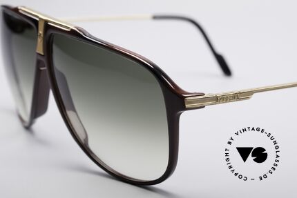 Ferrari F38 XLarge Karbon Sonnenbrille, weinrote Front mit edlen Gläsern in grün-Verlauf, Passend für Herren