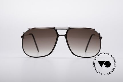 Neostyle VIP 100 Klassische 80er Brille, brauner Kunststoff-Rahmen mit grauen Akzenten, Passend für Herren