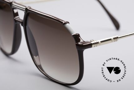 Neostyle VIP 100 Klassische 80er Brille, Sonnengläser in braun-Verlauf (100% UV Schutz), Passend für Herren