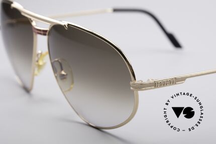 Ferrari F12 80er Luxus Sonnenbrille Herren, elegante Gläser in braun-Verlauf für 100% UV Schutz, Passend für Herren