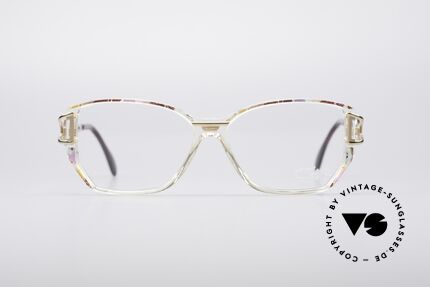 Cazal 367 90er Vintage Designerbrille, Damen-Brillenfassung mit sehr dezenten Farb-Akzenten, Passend für Damen
