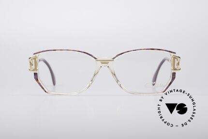 Cazal 367 90er Vintage Designerbrille, Damen-Brillenfassung mit sehr dezenten Farb-Akzenten, Passend für Damen