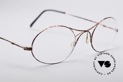 Giorgio Armani 229 Die Schubert Brille, sehr puristisch: einfache 'Drahtbrille' mit einem X-Steg, Passend für Herren und Damen