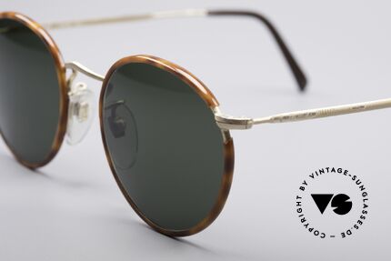 Giorgio Armani 112 90er Pantosonnenbrille, elegante Farbkombination (helles schildpatt & gold), Passend für Herren