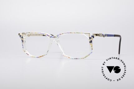 Cazal 357 Echt Vintage Designer Brille, farbenfrohe vintage Cazal Designerbrille der 1990er, Passend für Damen