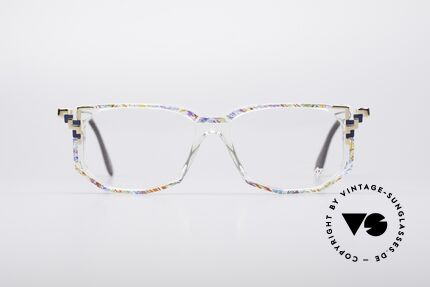 Cazal 357 Echt Vintage Designer Brille, col. 783: multicolor gestrichelt (mal was anderes), Passend für Damen