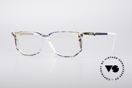 Cazal 357 Breite Designer Fassung, farbenfrohe vintage Cazal Designerbrille der 1990er, Passend für Damen