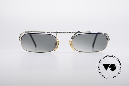 Casanova LC29 Kunstvolle 80er Vintage Brille, großartiges Zusammenspiel aus Farben und Form, Passend für Herren und Damen