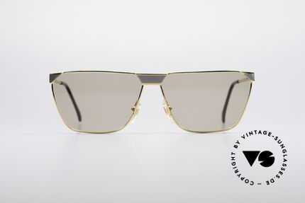 Casanova MC2 24KT Goldplattierte Fassung, eckiges, stilvolles Design: schlicht & dennoch markant, Passend für Herren