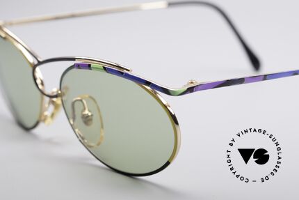 Casanova LC23 Kunstvolle 80er Sonnenbrille, ungetragen (wie alle unsere kunstvollen Brillenmodelle), Passend für Damen
