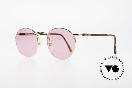 John Lennon - The Dreamer Die Rosarote Vintage Brille, benannt nach bekannten J. Lennon / Beatles Songs, Passend für Herren und Damen