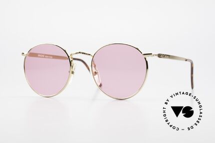 John Lennon - Imagine Die Rosarote Vintage Brille, Model 'IMAGINE': Panto-Sonnenbrille in Gr. 49mm, Passend für Herren und Damen