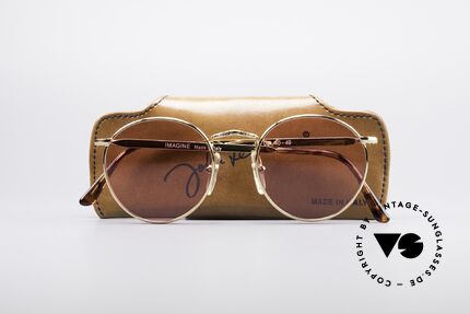 John Lennon - Imagine Die Rosarote Vintage Brille, KEINE RetroSonnenbrille, sondern ein altes Original, Passend für Herren und Damen