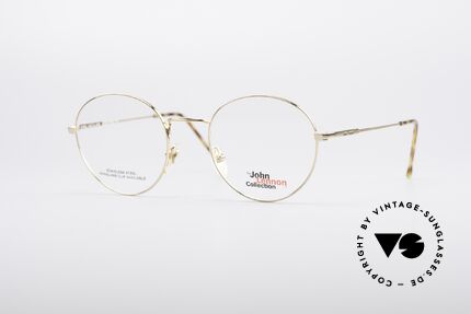 John Lennon - Steel And Glass Runde Vintage Brille, vintage Brille d. original 'John Lennon Collection', Passend für Herren