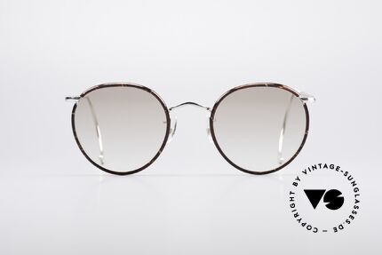 Savile Row Panto 49/22 Johnny Depp Brille, klassisch runde vintage Panto-Brille aus den 80ern, Passend für Herren