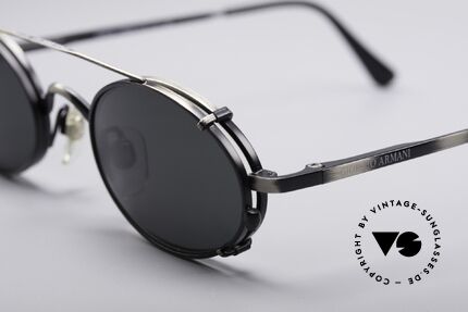 Giorgio Armani 122 Clip On Sonnenbrille, zudem mit Federscharnieren für eine optimale Passform, Passend für Herren und Damen