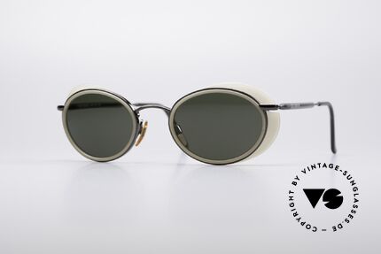 Giorgio Armani 666 Sonnenschutz Blenden, Armani DesignerSonnenbrille mit kleinen Seitenblenden, Passend für Herren und Damen