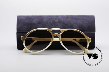 Bugatti 7343 Echt Büffelhorn Sonnenbrille, Größe: medium, Passend für Herren