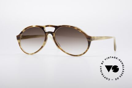 Bugatti 64863 Echt 60er Schildpatt Brille, kostbare BUGATTI Schildpatt-Büffelhorn Sonnenbrille, Passend für Herren
