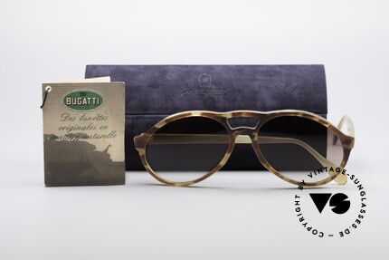 Bugatti 64863 Echt 60er Schildpatt Brille, Größe: medium, Passend für Herren