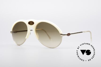 Bugatti 64748 Elfenbein Optik 70er Brille, kostbare RARITÄT und ein absolutes Sammlerstück!, Passend für Herren