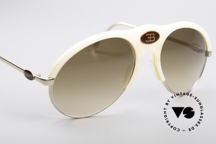 Bugatti 64748 Elfenbein Optik 70er Brille, KEIN Retro; sondern ein 40 Jahre altes Einzelstück!, Passend für Herren