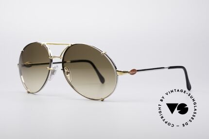 Bugatti 65360 Brille Mit Wechselgläsern, 1 Paar Gläser in braun-Verlauf sowie 1 Paar in grau, Passend für Herren