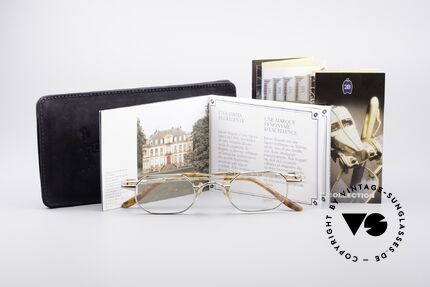 Bugatti 29978 Eckige Luxus Herrenbrille 90er, Größe: medium, Passend für Herren