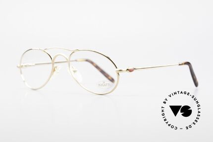 Bugatti 23407 Herrenbrille mit Sonnenclip, KEINE Retrobrille, sondern ein altes ORIGINAL!, Passend für Herren