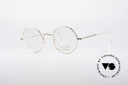 Savile Row Round 44/20 14kt Gold Fassung, 'The Savile Row Collection' von ALGHA, UK Optical, Passend für Herren und Damen